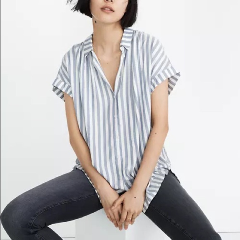 Madewell central shirt in Pompano Stripe